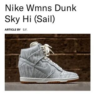 NIKE women’s dunk sky hi (SAIL)